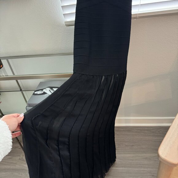 Herve Leger Gown, Black Off-Shoulder, Small - Picture 3 of 4